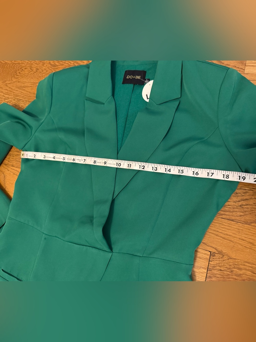 Emerald Green Blazer Dress size L - Picture 10 of 13